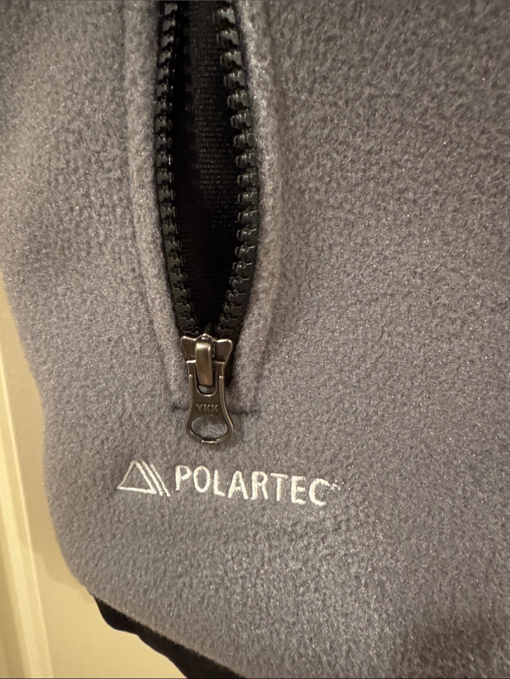 The North Face Men’s Black and Light Gray Fleece Vest - Picture 4 of 5